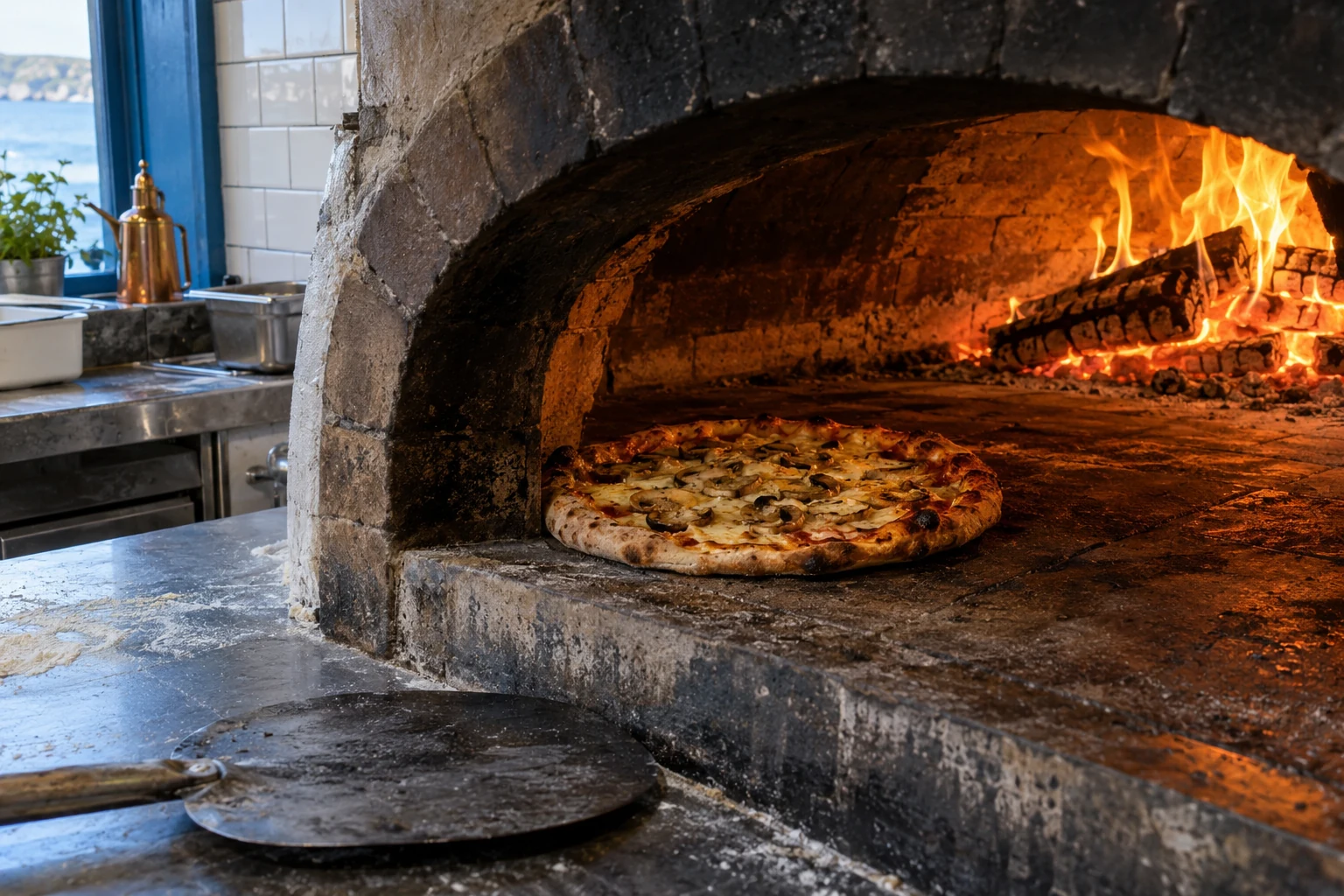 Wood-fired oven from the Angelos website imagery